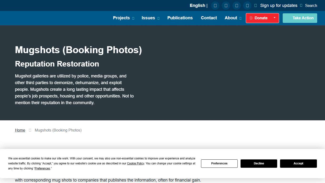 Mugshots (Booking Photos) – North Carolina Justice Center